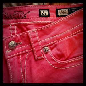 ♡**BEAUTIFUL*CORAL**Miss Me jeans♡
